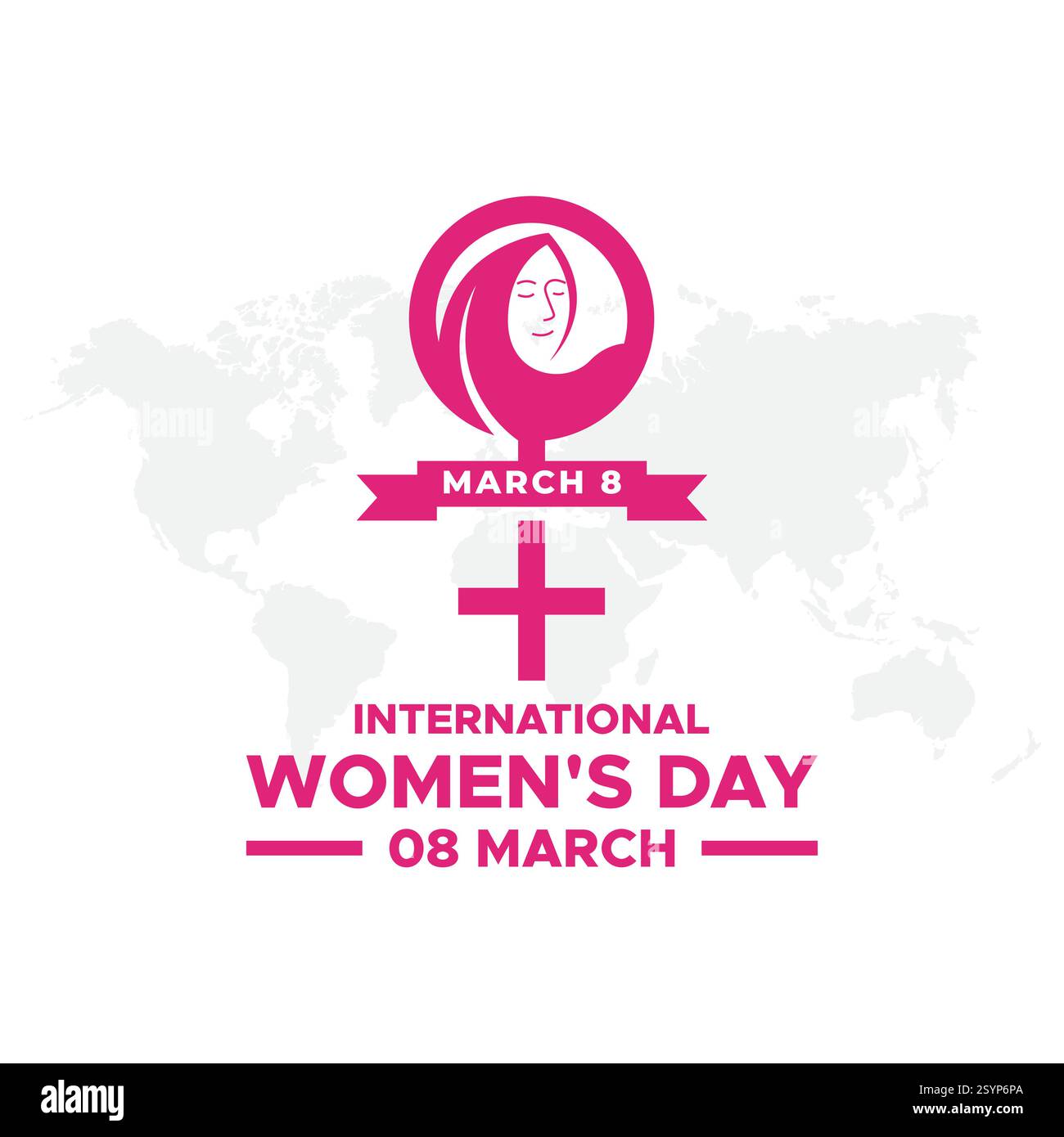 Hintergrund der Grußkarte zum Frauentag. Eine Grußkarte vom 8. März. Internationaler Frauentag. Vektorabbildung. Stock Vektor