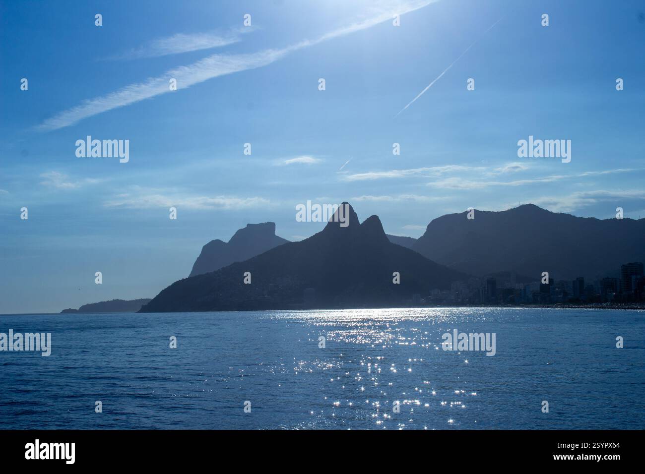 Entardecer Ipanema Rio de Janeiro Stockfoto