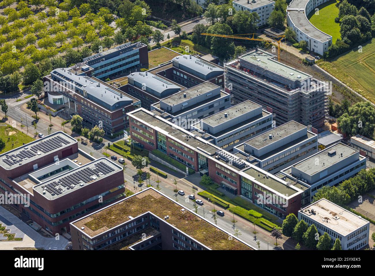 Luftaufnahme, TU Dortmund TZDO Technology Center Dortmund, BMZ 2 BioMedicalCenter Dortmund, Max-Planck-Institut für Molekulare Stockfoto