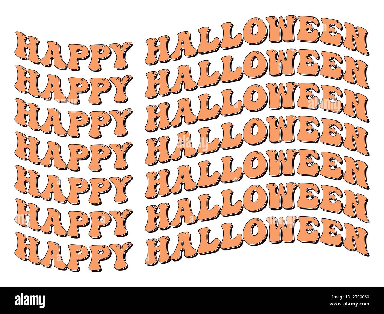 Zauberhafte Halloween-Kreationen: Gruselige und stilvolle Designerfreunde Stock Vektor