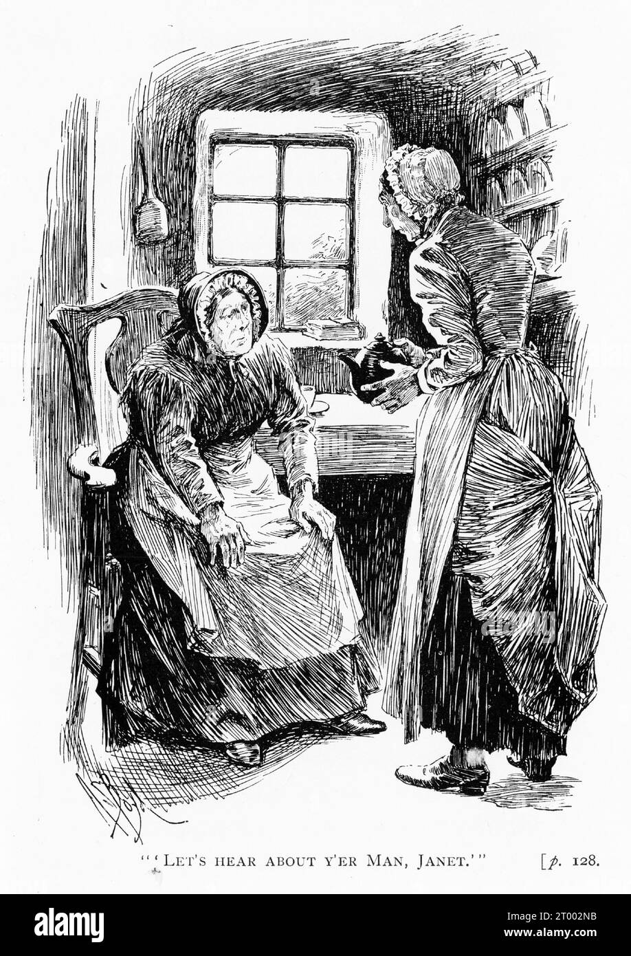 Szene aus Ian Maclarens Buch The Days of Auld lang Syne, 1902 Stockfoto