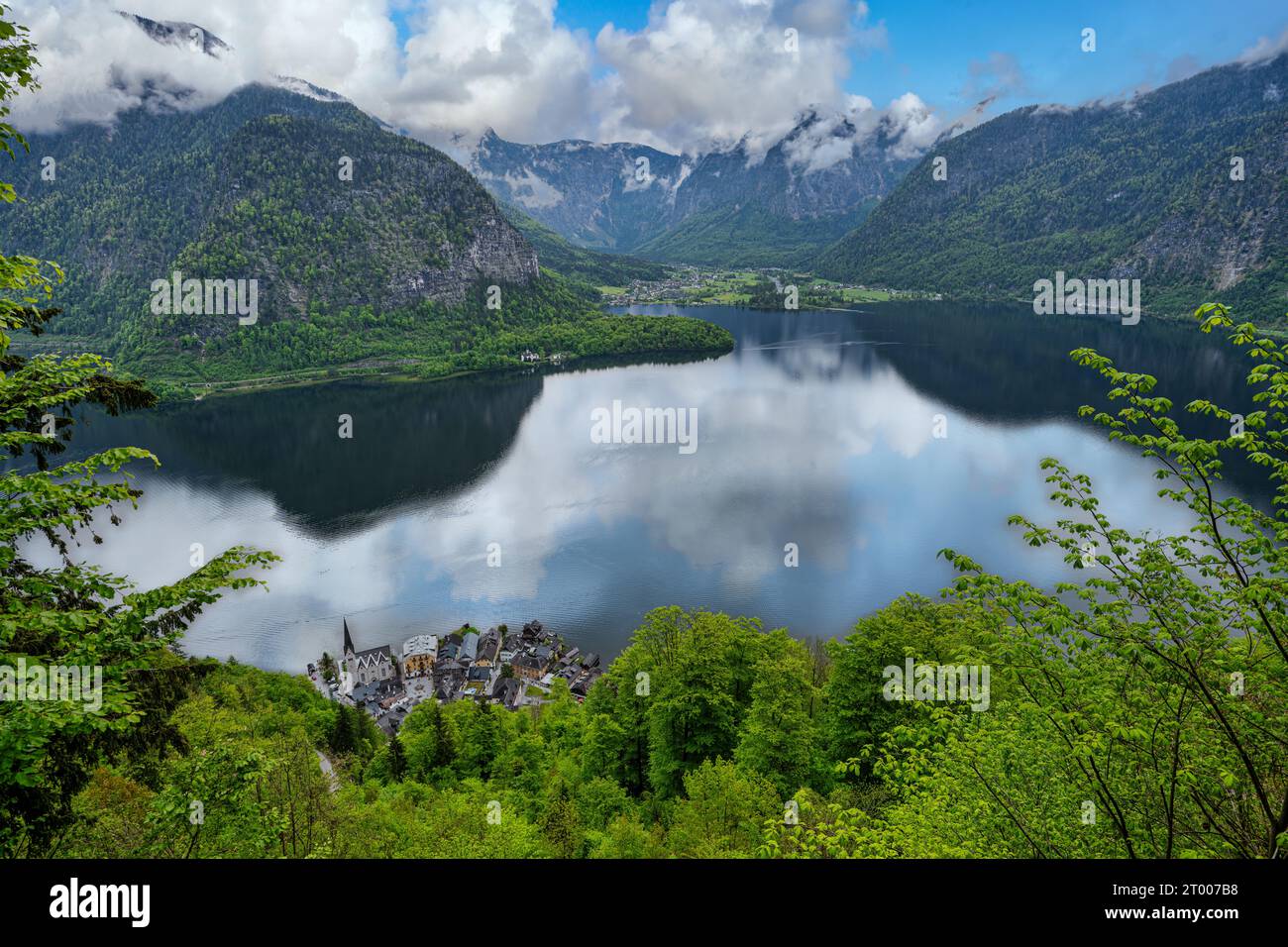 Blick auf den See von Hallstatt Stockfoto