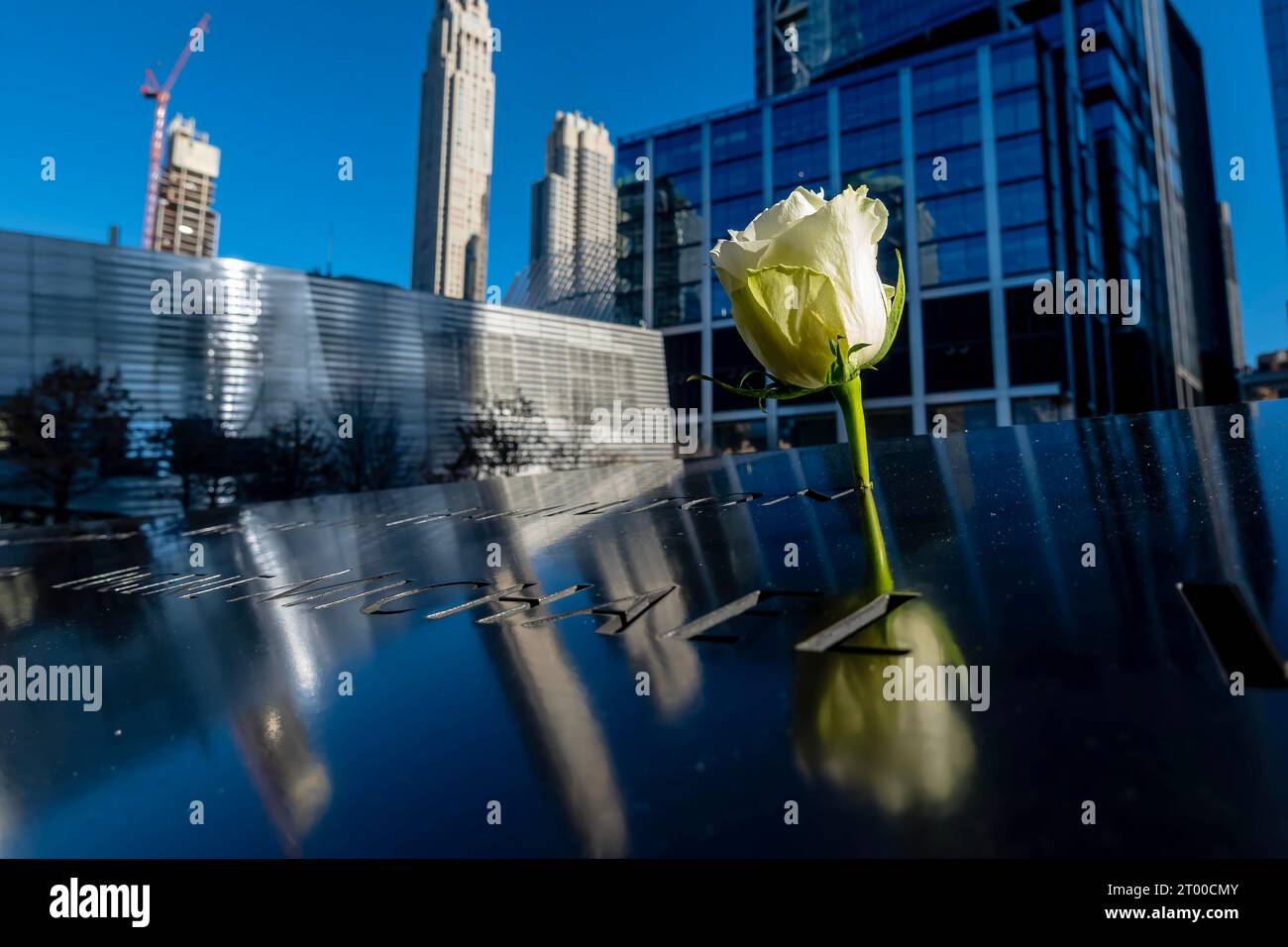 911 Memorial In New York City Zum Gedenken An Die Anschläge Vom 11. September 2001 Stockfoto