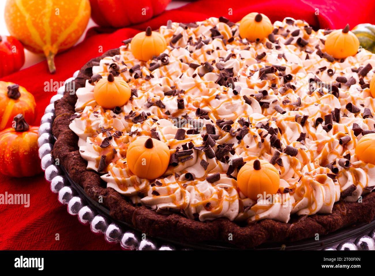 Kürbiskuchen Stockfoto