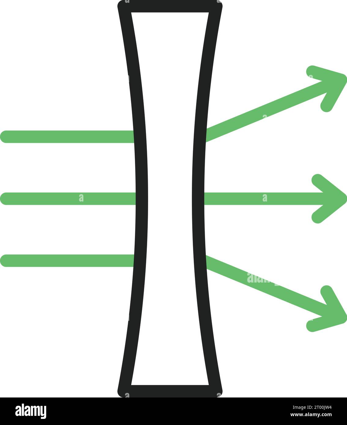 Vektorbild des Symbols „Dispersion“. Stock Vektor