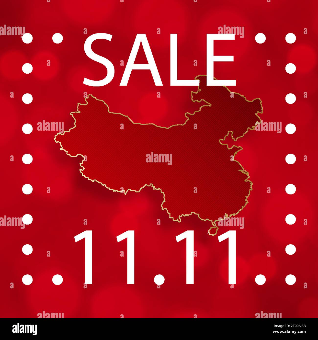 11,11 Chinesisches Einkaufstag Verkaufsposter mit Goldpapier geschnittene Kunst und Craft-Stil auf farbigem Hintergrund mit asiatischen Elementen für die globale Einkaufswelt s Stock Vektor