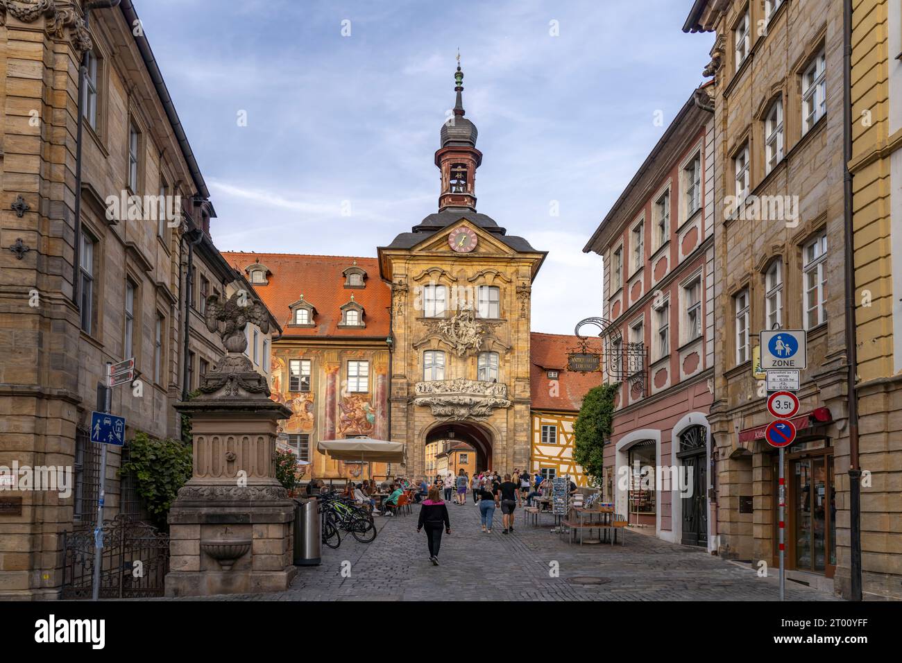 Das Alte Rathaus in der Altstadt von Bamberg, Oberfranken, Bayern, Deutschland, Europa | Altes Rathaus in der Altstadt von Bam Stockfoto