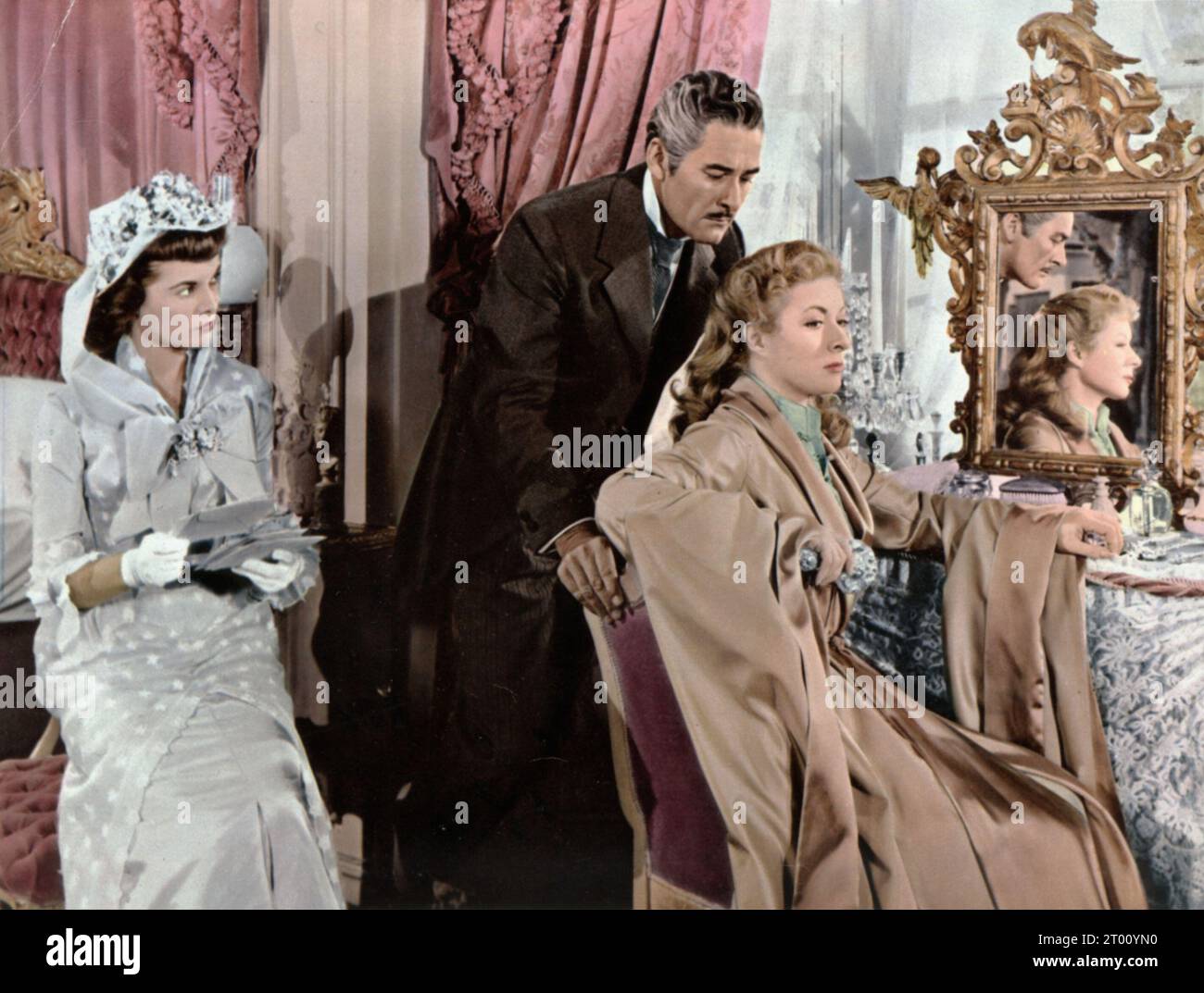 The Forsyte Woman Jahr: 1949 - USA Regie: Compton Bennett Janet Leigh, Errol Flynn, Greer Garson Stockfoto