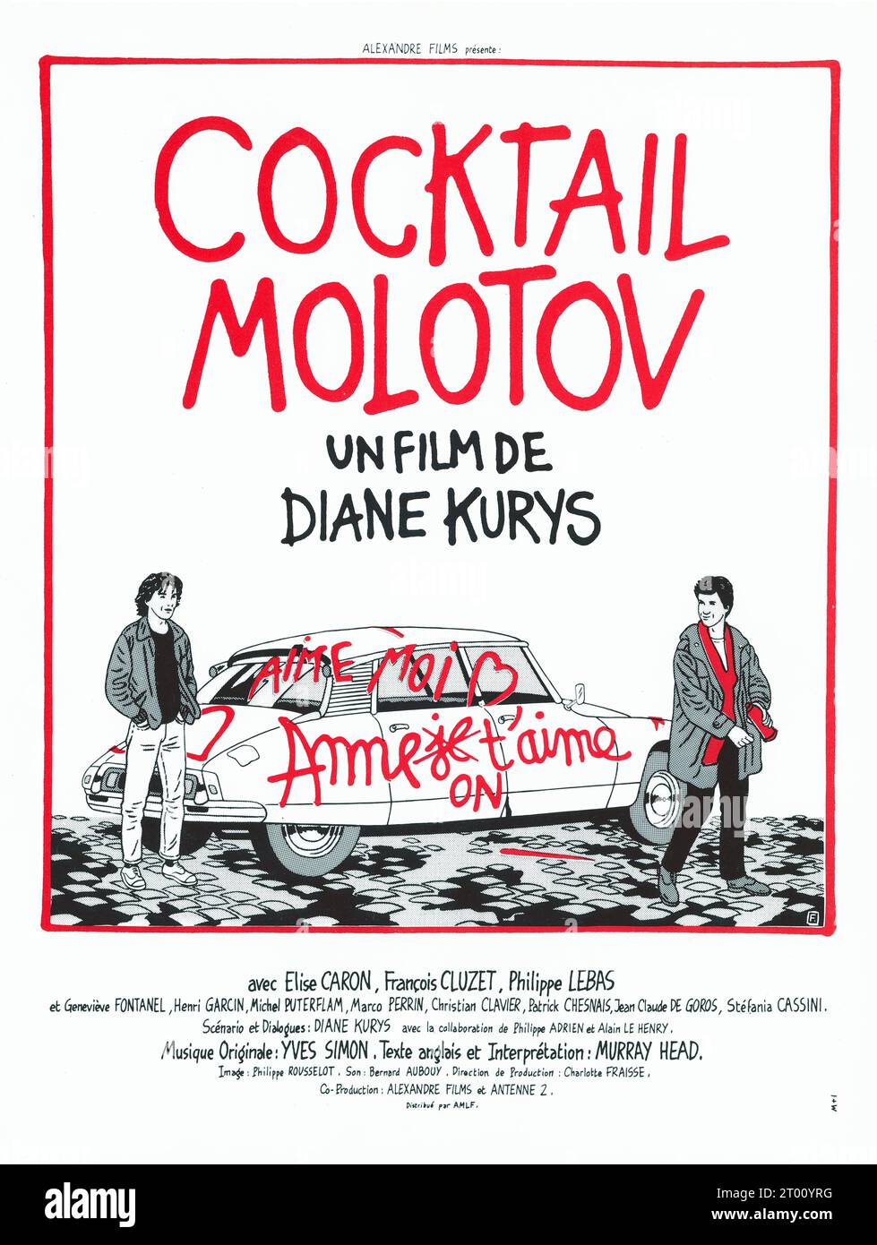 Cocktail Molotow Jahr: 1980 - Frankreich Regie: Diane Kurys französisches Poster Stockfoto