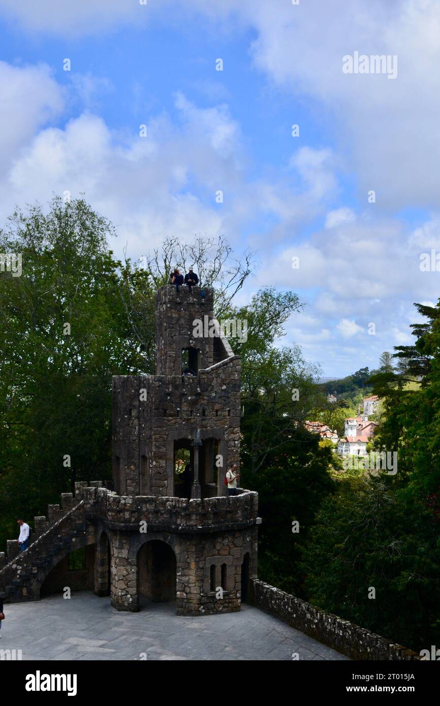 Quinta da Regaleira - ein Schloss in Sintra Stockfoto