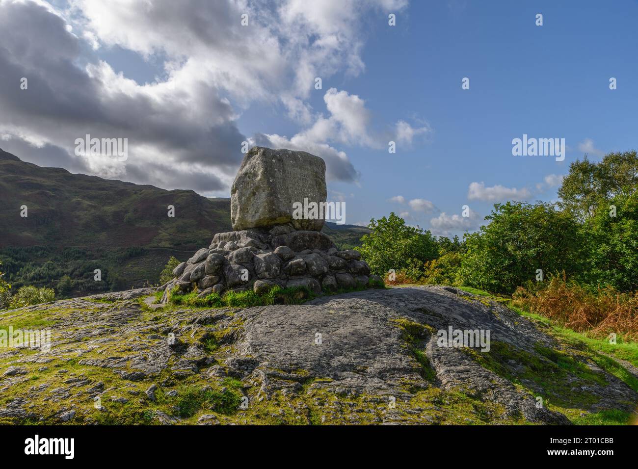 Der Bruces Stone in Glentrool, Dumfries und Galloway, Schottland Stockfoto