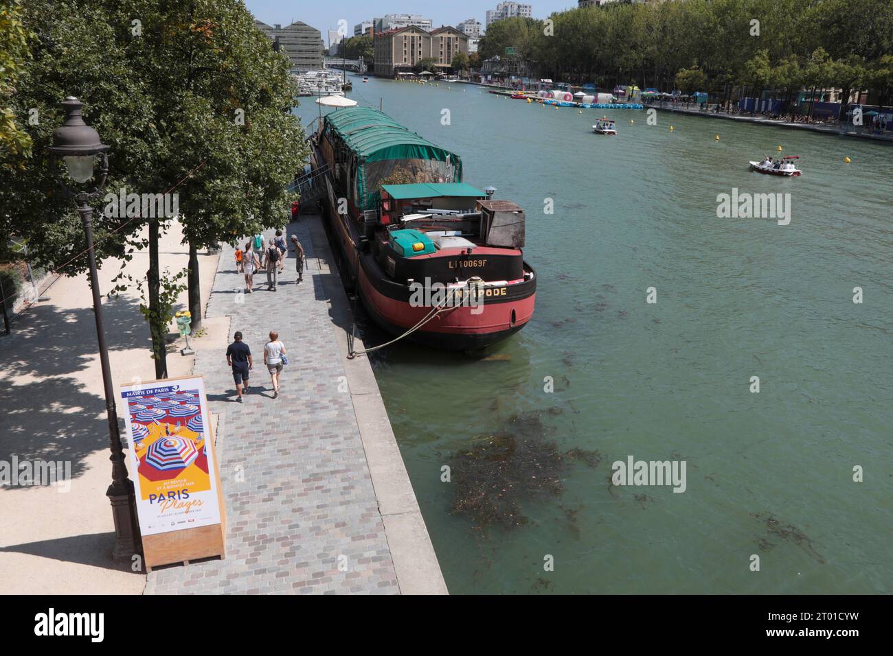 LA VILLETTE BASIN PARIS Stockfoto