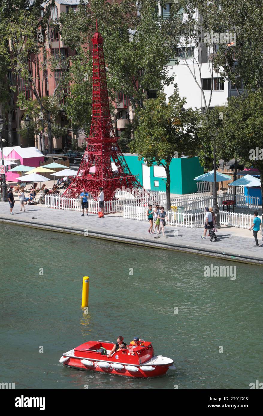 LA VILLETTE BASIN PARIS Stockfoto