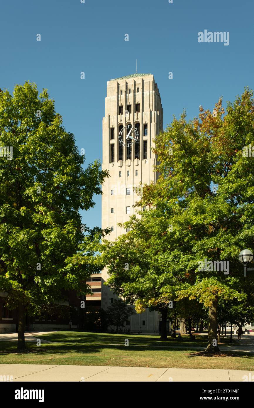 Der Burton Memorial Tower an der University of Michigan Stockfoto