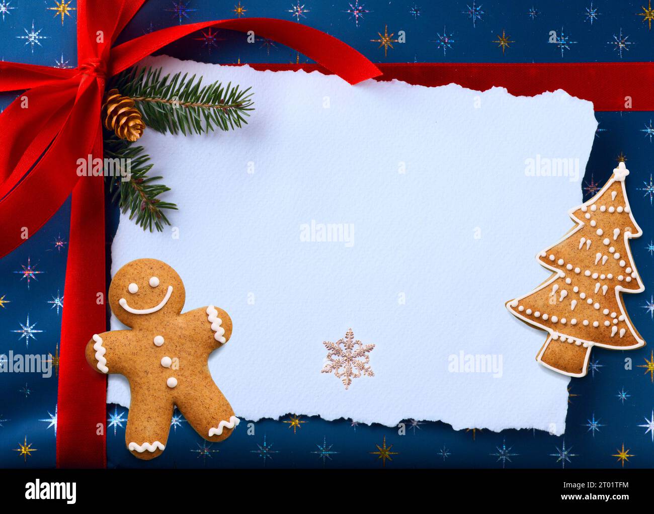 Rahmen für Weihnachtsfeiertage; Hintergrund für Weihnachtsgrußkarte Stockfoto