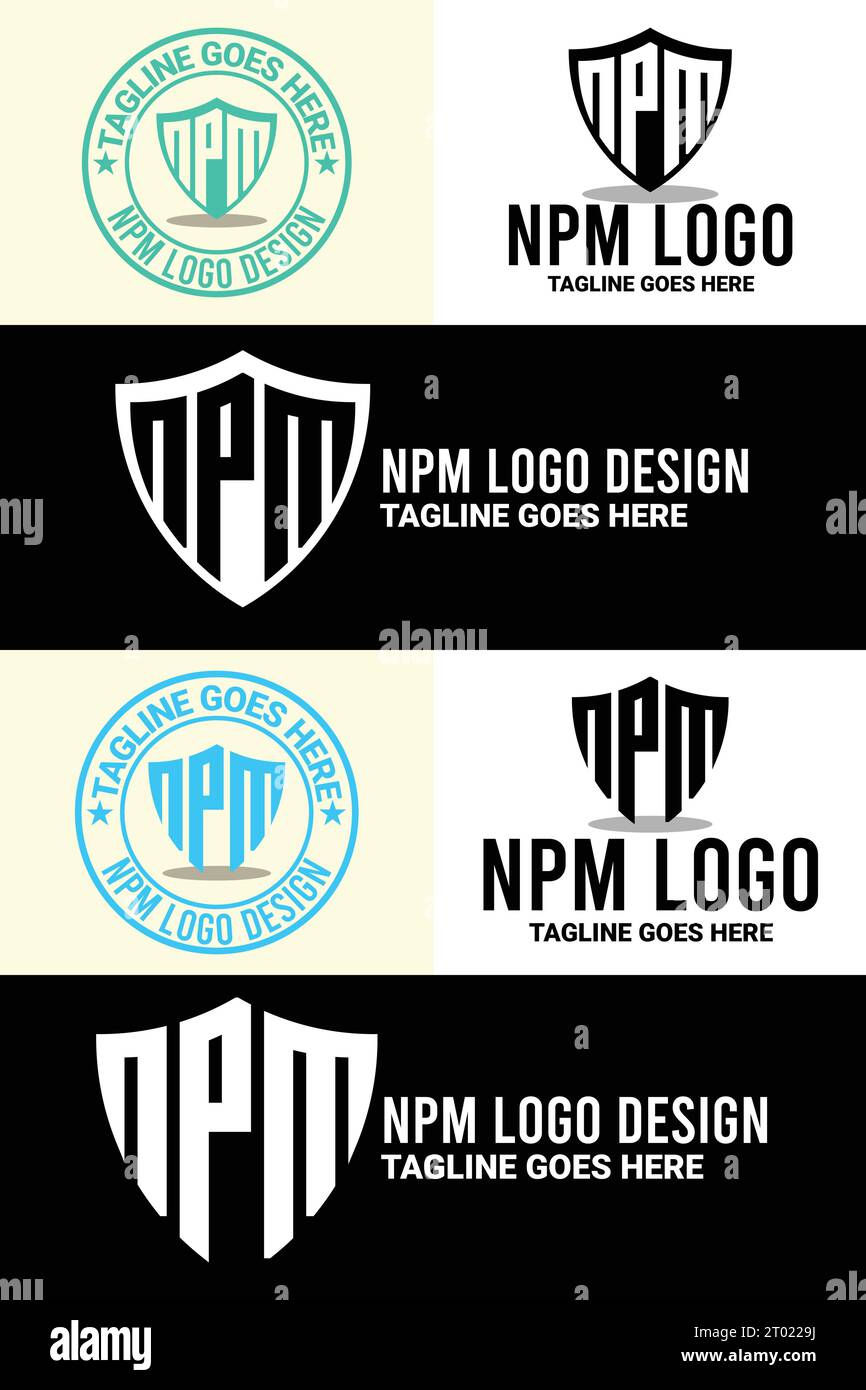 Minimalistisches Design, Alphabet, Monogramm und Letter Mark Logo-Paket Stock Vektor