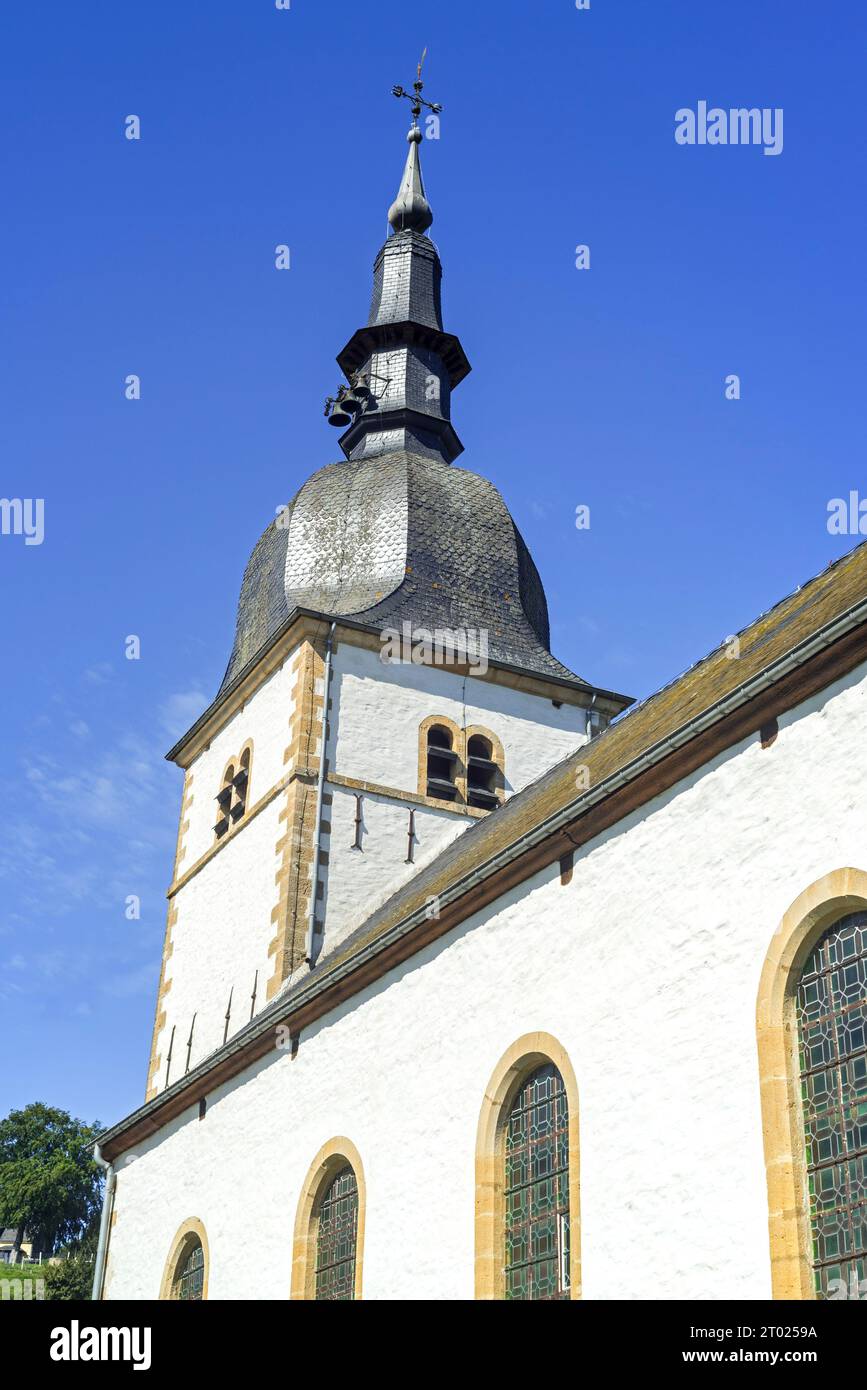 Kirche Saint Martin im malerischen Dorf Chassepierre in der Nähe von Florenville, Provinz Luxemburg, belgische Ardennen, Wallonien, Belgien Stockfoto