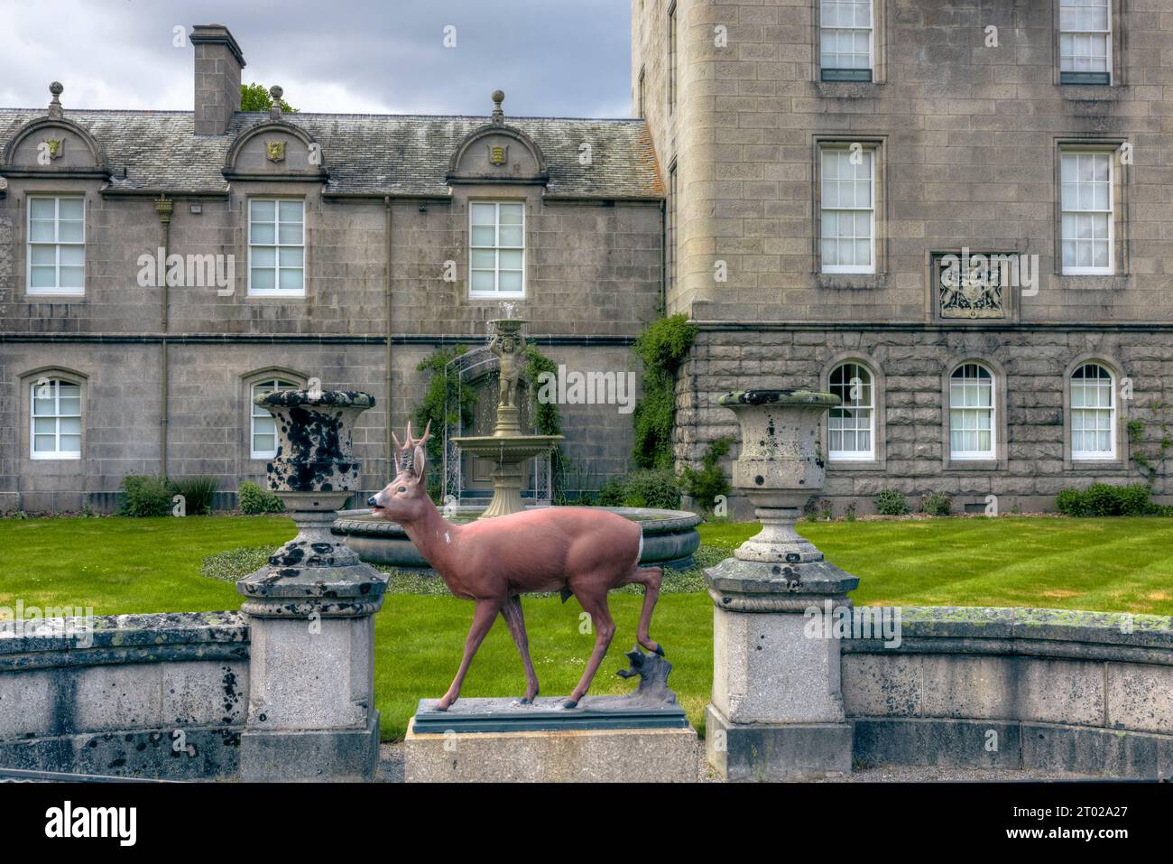 Die Sommerresidenz der britischen Königsfamilie ist Balmoral Castle in Aberdeenshire, Schottland Stockfoto