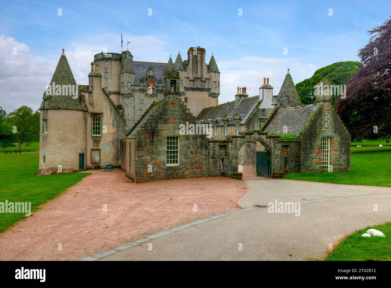 Castle Fraser in Aberdeenshire, Schottland. Stockfoto