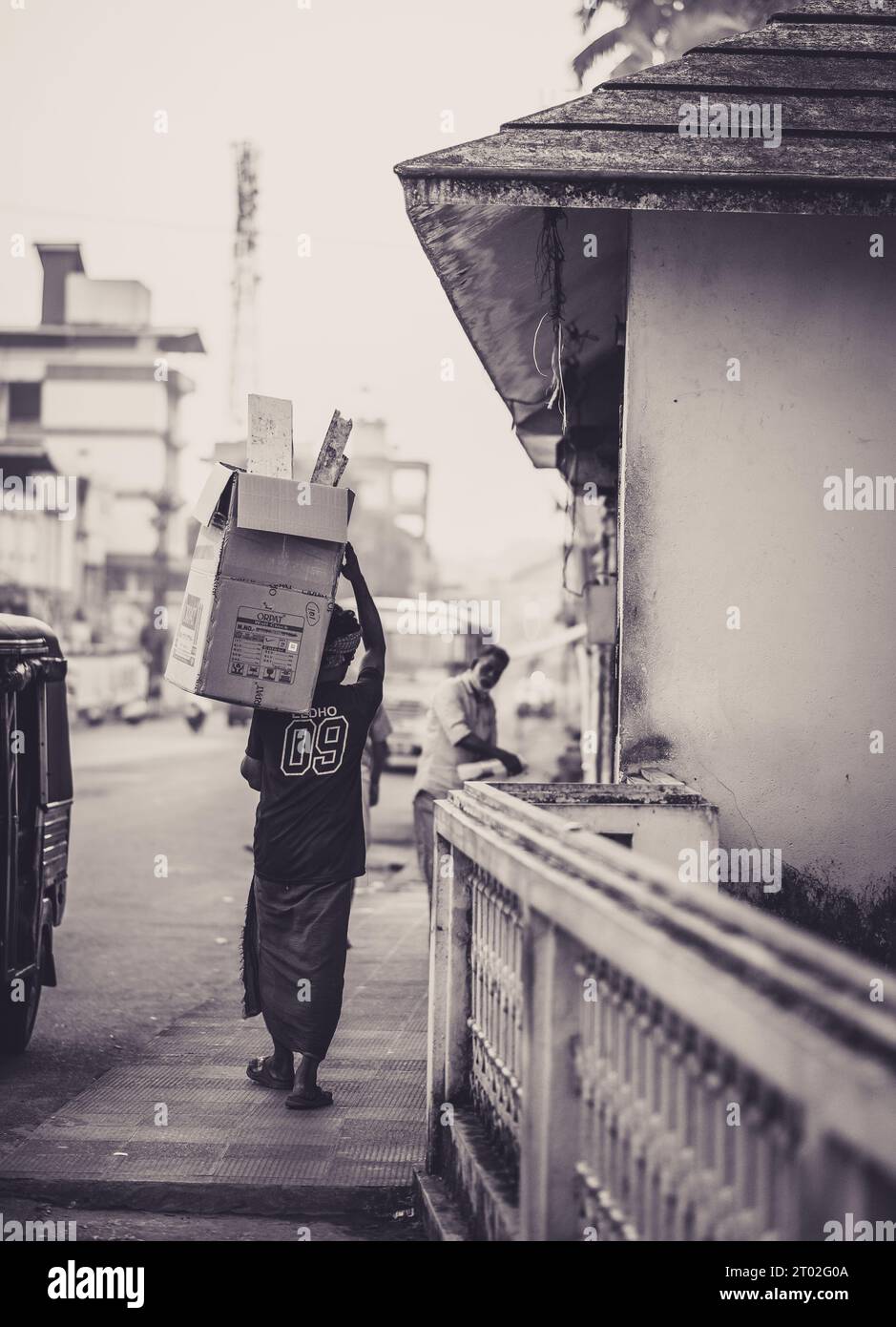 Straßenfotografie in der Kolenchery Kerala Stockfoto