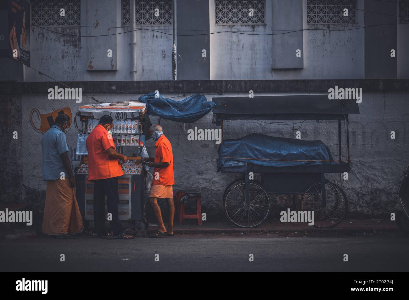 Straßenfotografie in der Kolenchery Kerala Stockfoto