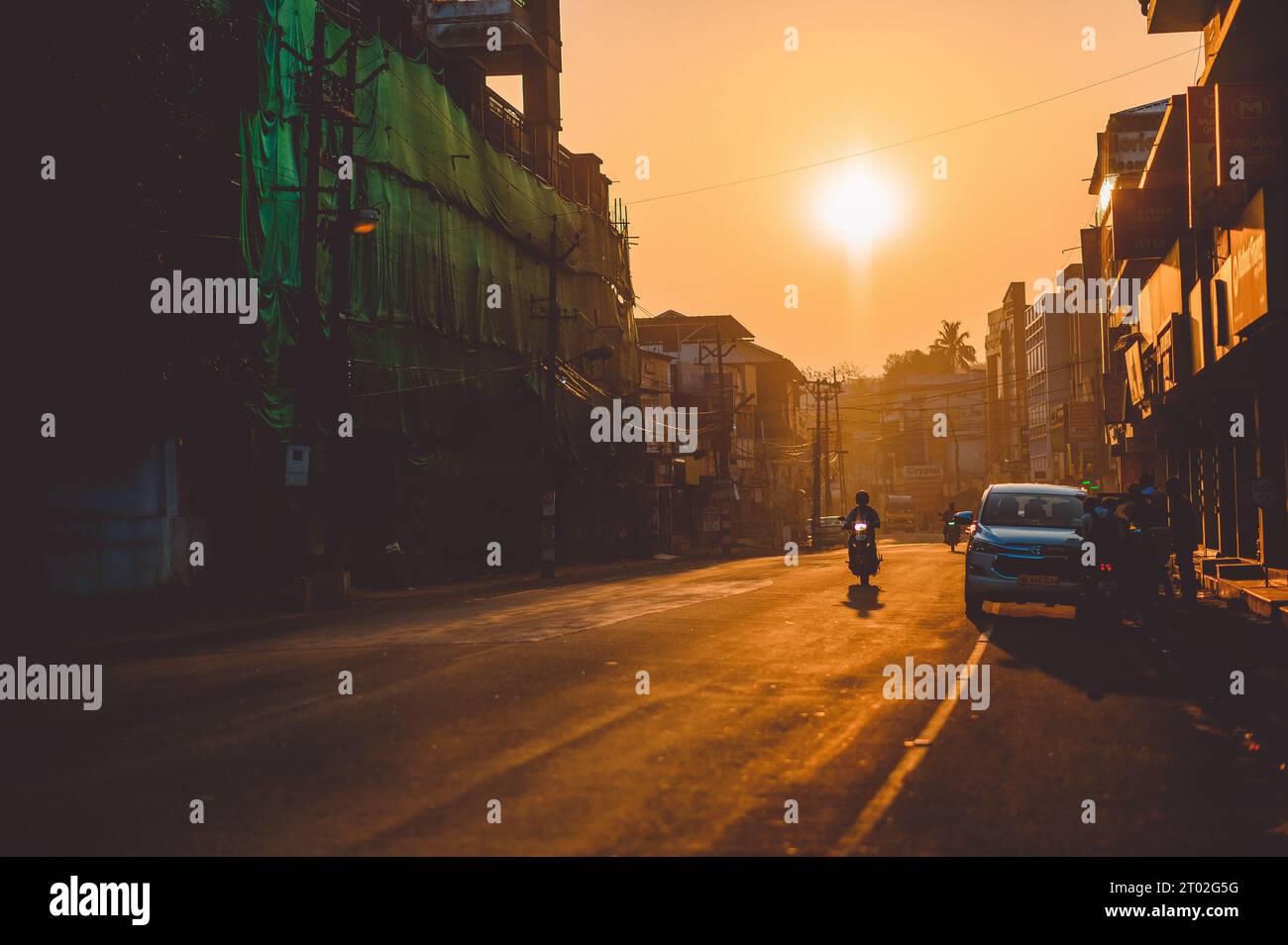 Straßenfotografie in der Kolenchery Kerala Stockfoto