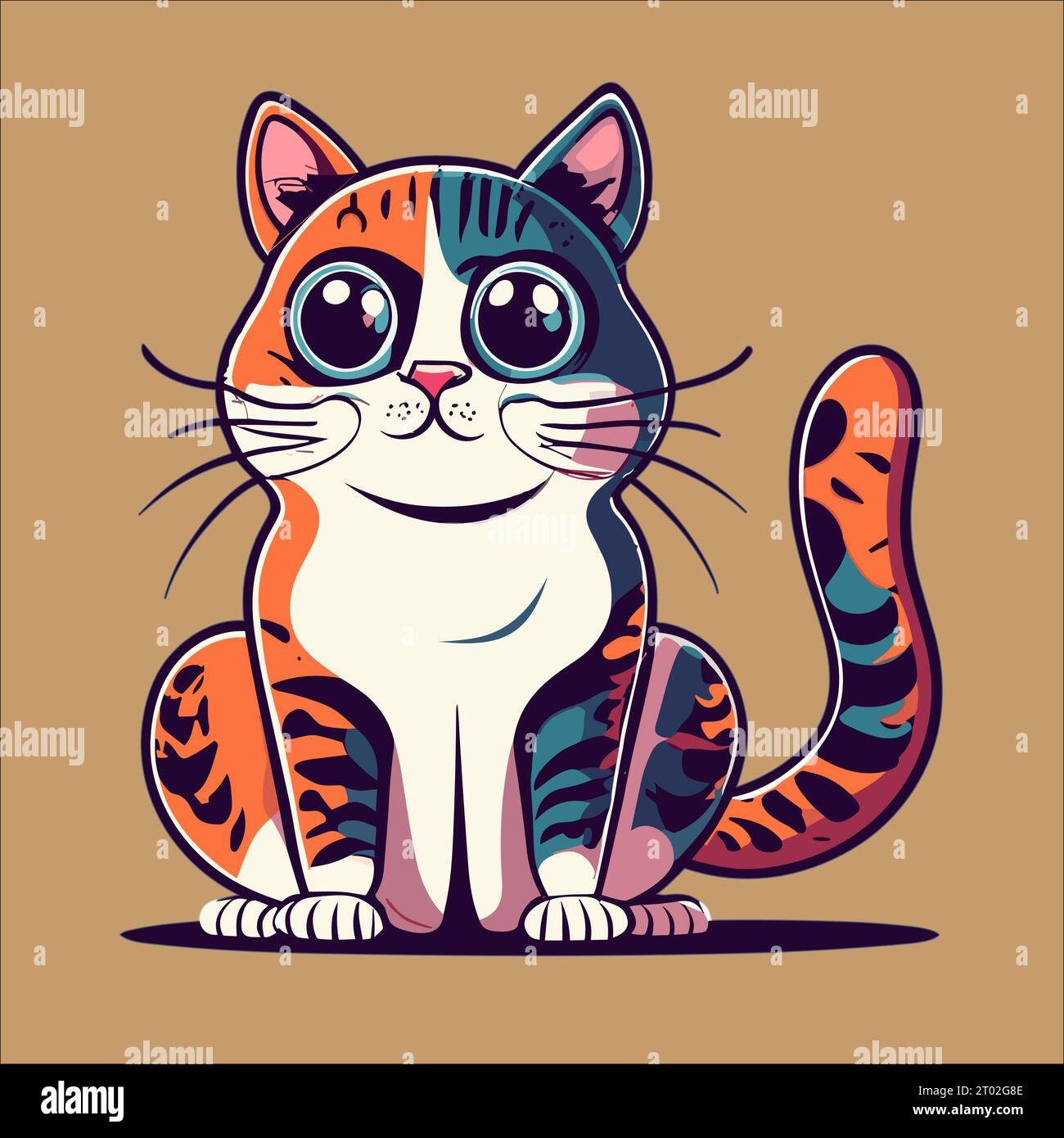 Faszinierendes Cat Vector Design Stock Vektor