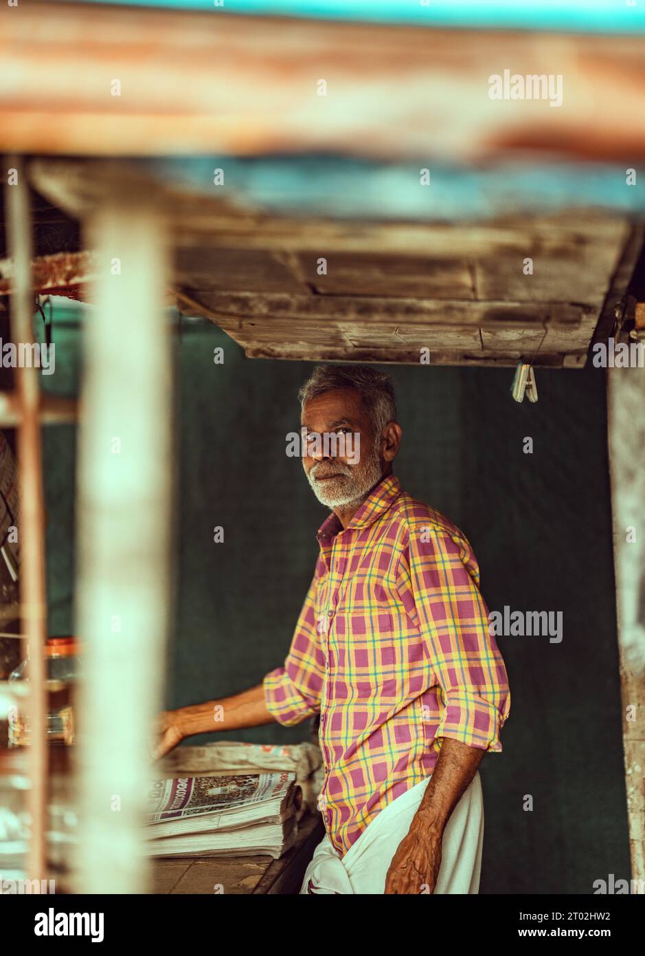 Wunderschöne Straßenfotografie im Vaikom, kerala Indien Stockfoto