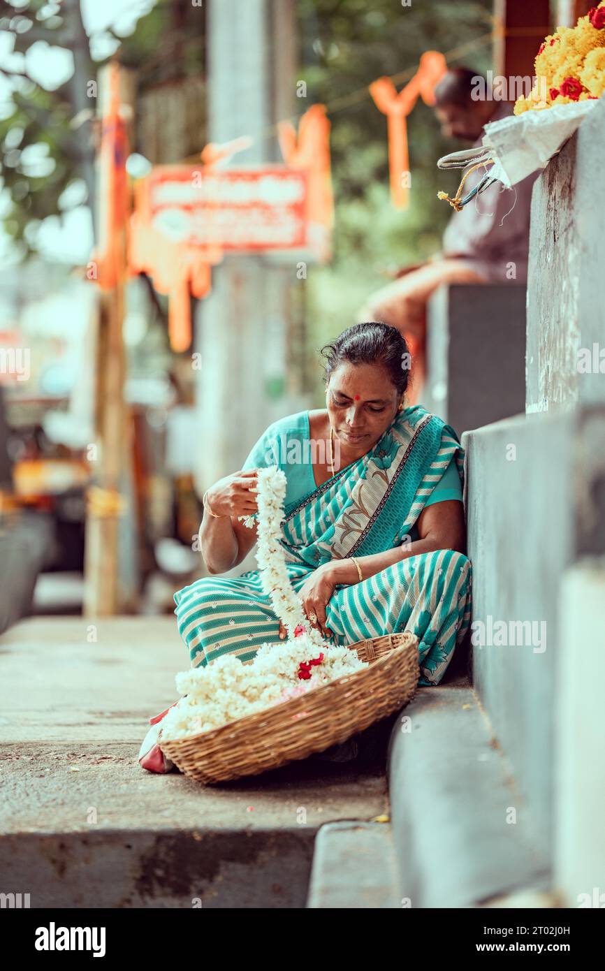 Wunderschöne Straßenfotografie im Vaikom, kerala Indien Stockfoto