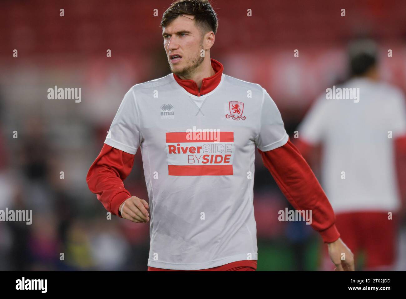 Middlesbrough, Großbritannien. Oktober 2023. /D17/ während des Sky Bet Championship-Spiels zwischen Middlesbrough und Cardiff City im Riverside Stadium, Middlesbrough am Dienstag, den 3. Oktober 2023. (Foto: Scott Llewellyn | MI News) Credit: MI News & Sport /Alamy Live News Stockfoto