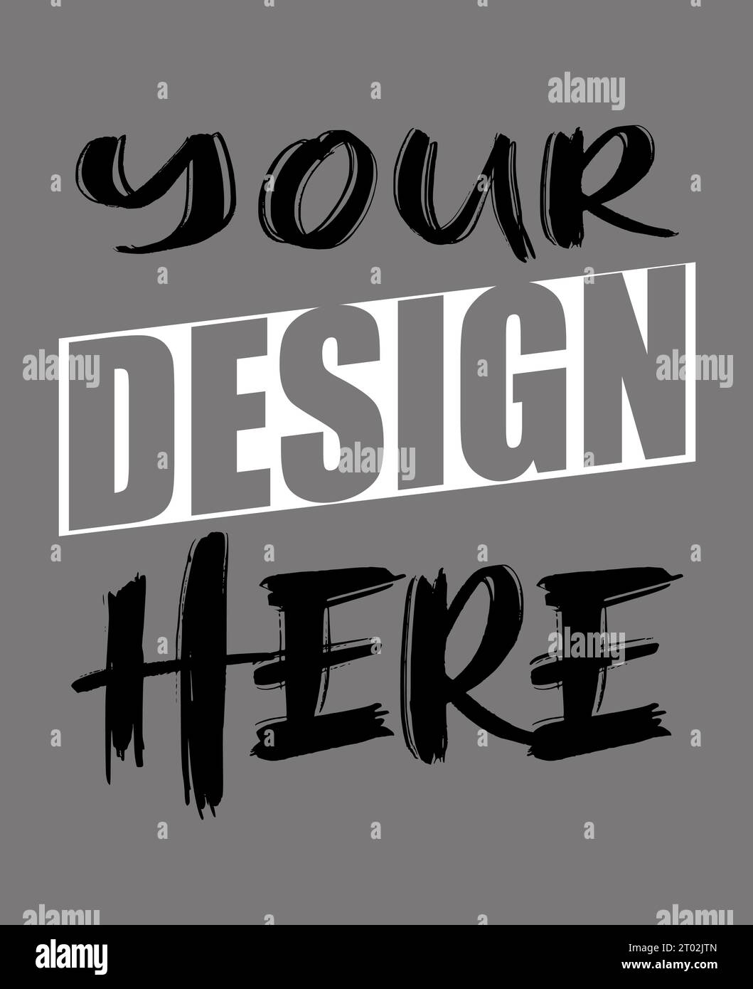 Dein Design hier Bestes Design-T-Shirt Stock Vektor
