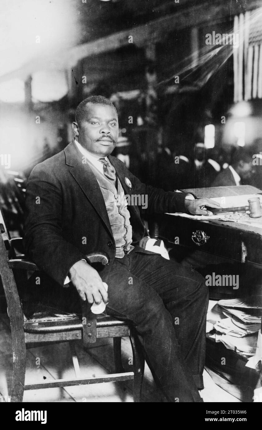 Marcus Mosiah Garvey Jr. (1887–1940) jamaikanischer politischer Aktivist. Stockfoto