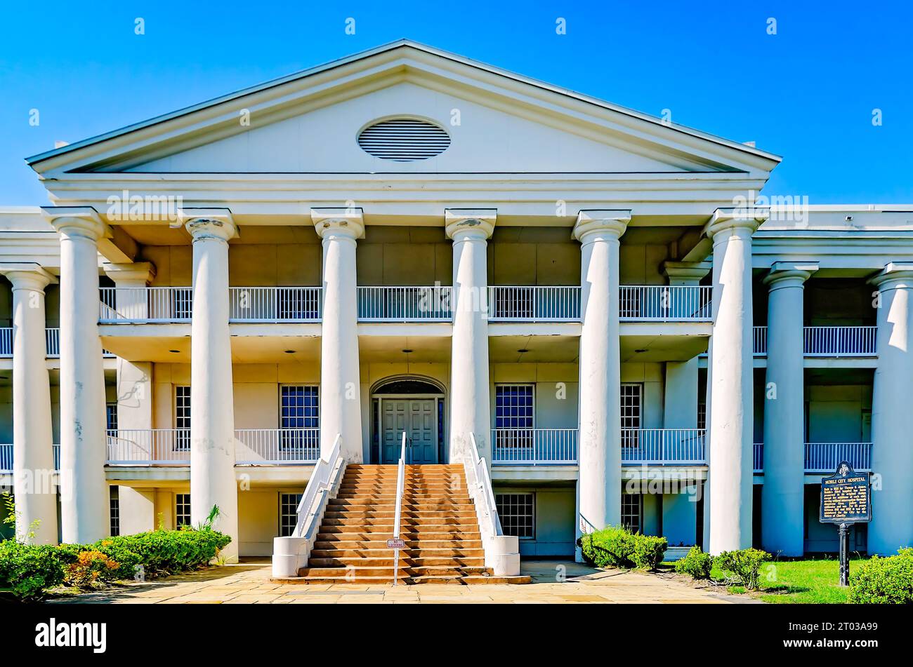 Mobile City Hospital, auch bekannt als Old Mobile General Hospital, ist abgebildet, September 30, 2023, in Mobile, Alabama. Stockfoto