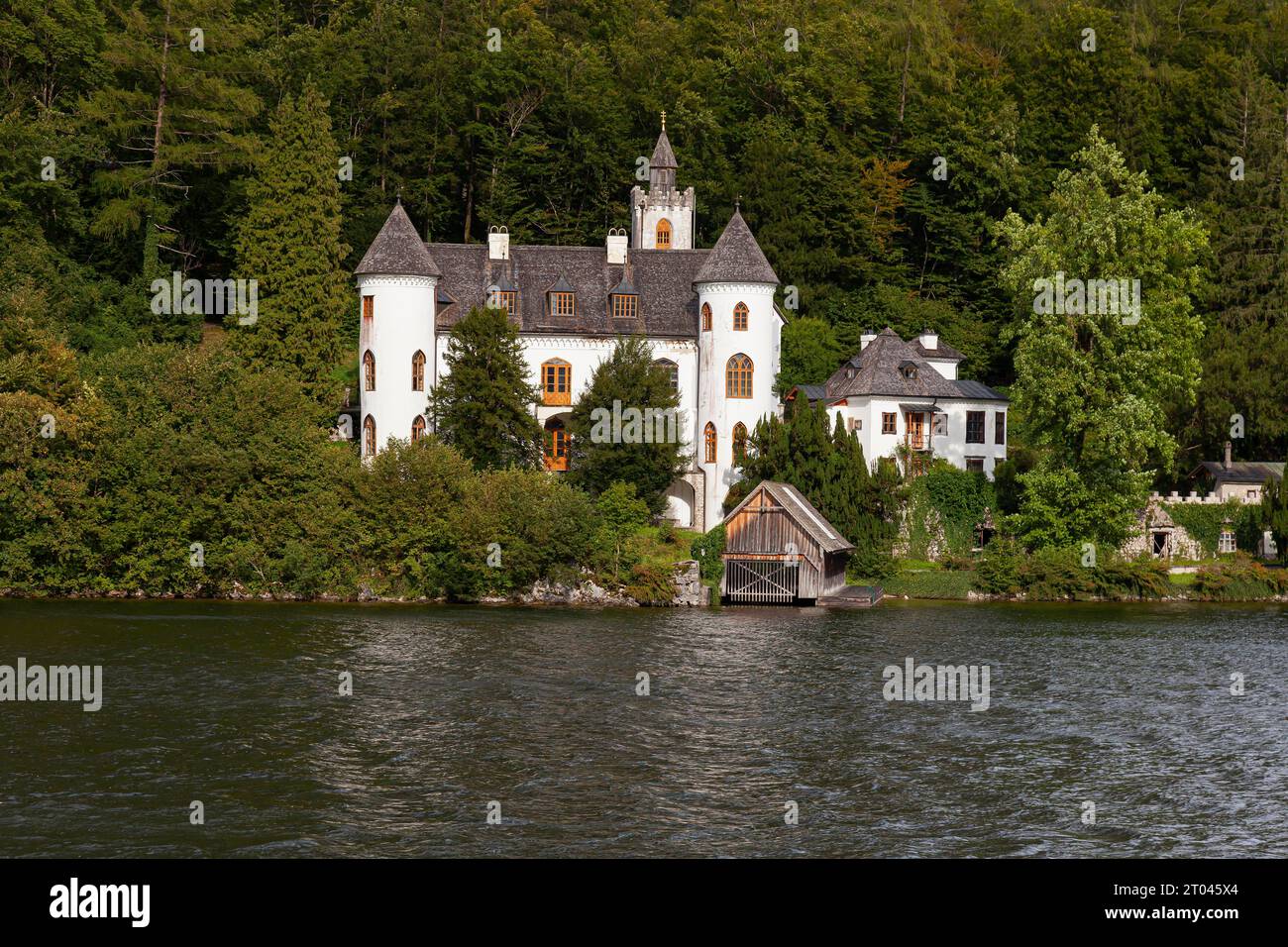 Schloss Grub, Hallstatt, Hallstättersee, Salzkammergut, Österreich Stockfoto