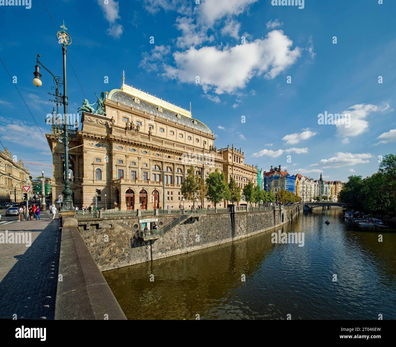 Nationaltheater an der Moldau, Prag, Tschechische Republik Stockfoto