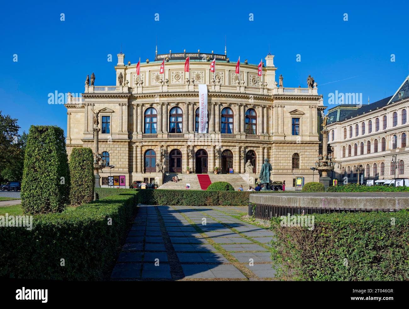 Rudolfinum Konzert- und Galeriebau, Prag, Tschechische Republik Stockfoto