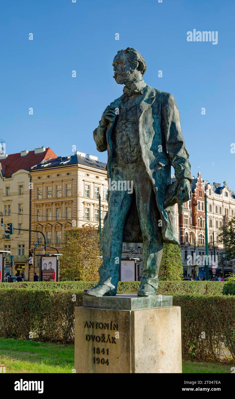 Statue von Antonin Dvorak im Rudolfinum, Prag, Tschechische Republik Stockfoto