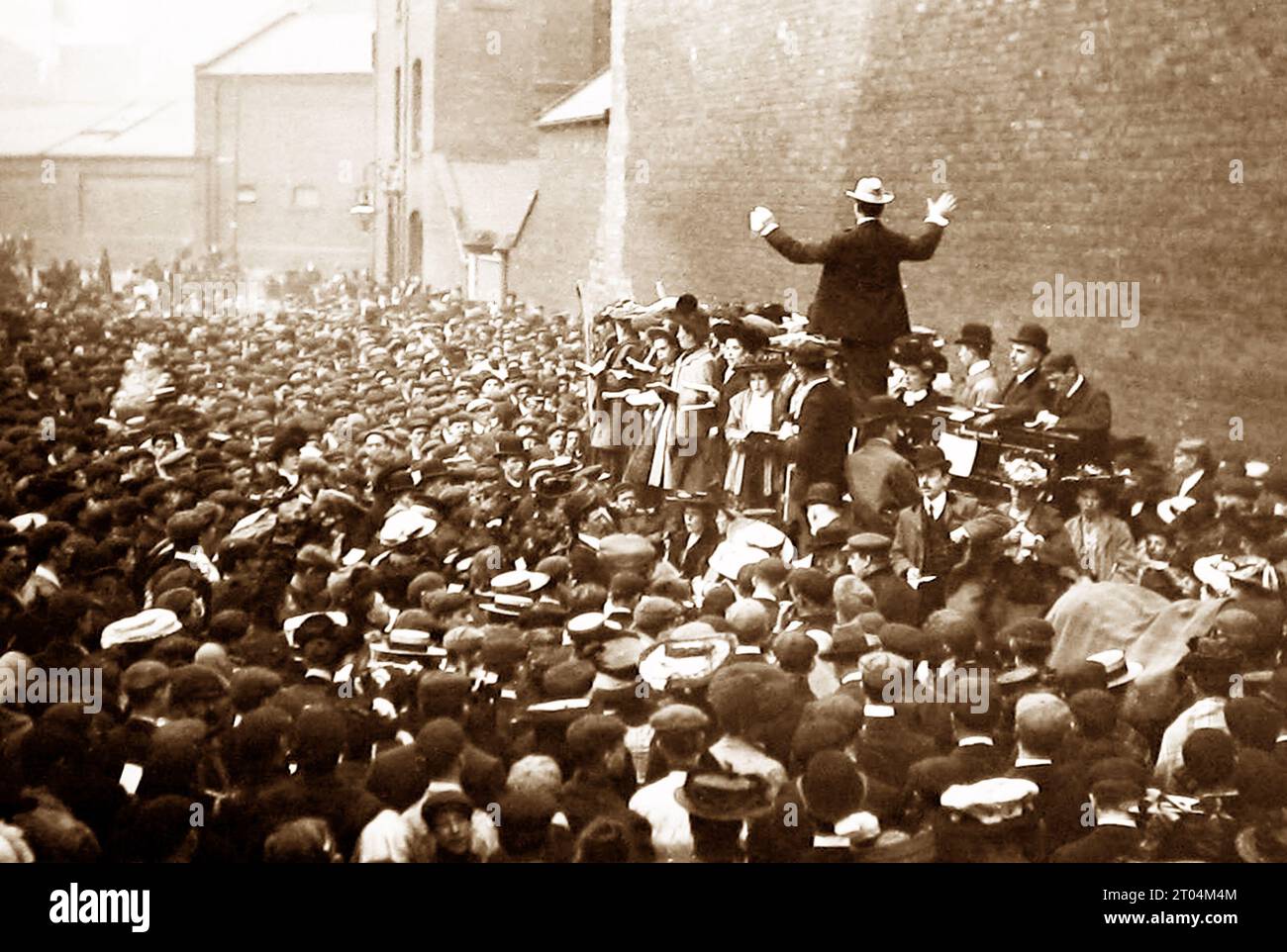 Missionstreffen der Kirchenarmee, viktorianische Zeit Stockfoto