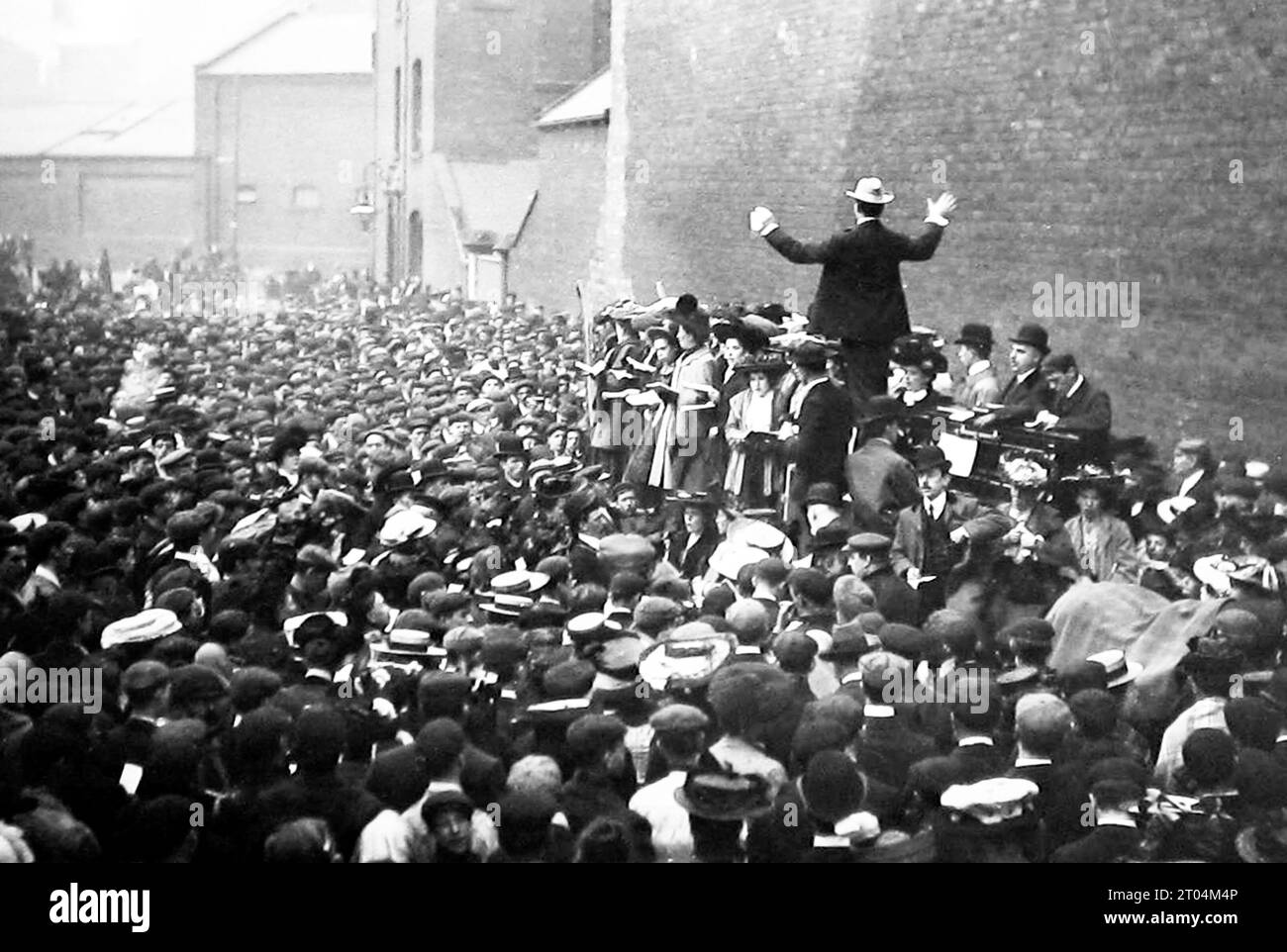 Missionstreffen der Kirchenarmee, viktorianische Zeit Stockfoto