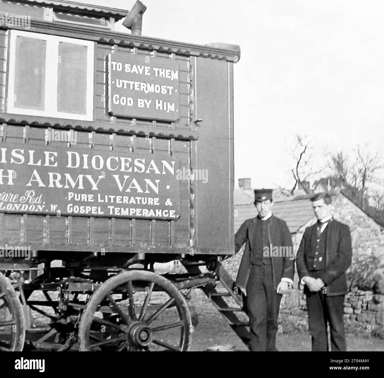 Church Army Mission Van, viktorianische Zeit Stockfoto