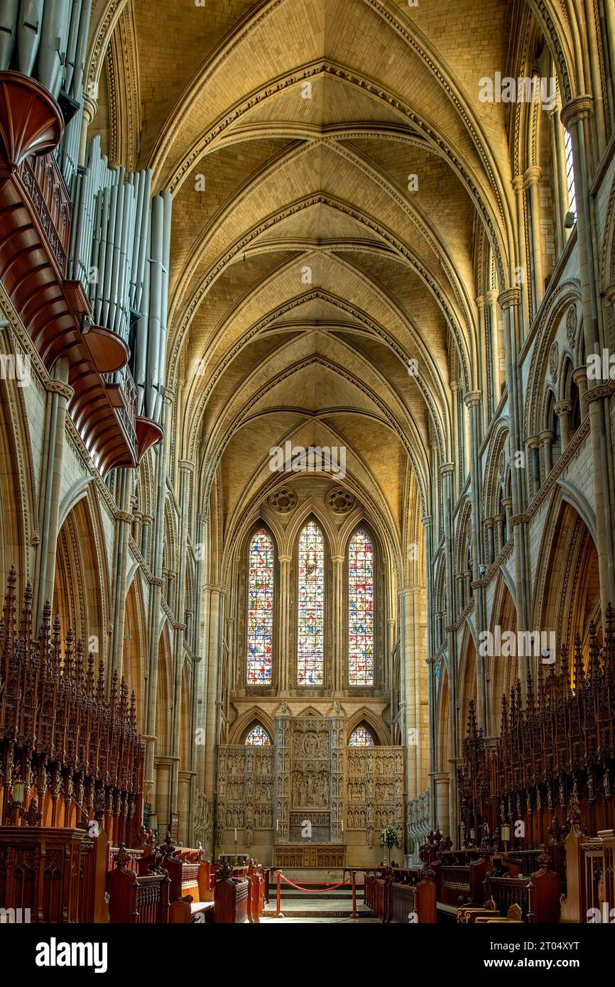 Chire in Truro Cathedral, Truro, Cornwall, England Stockfoto