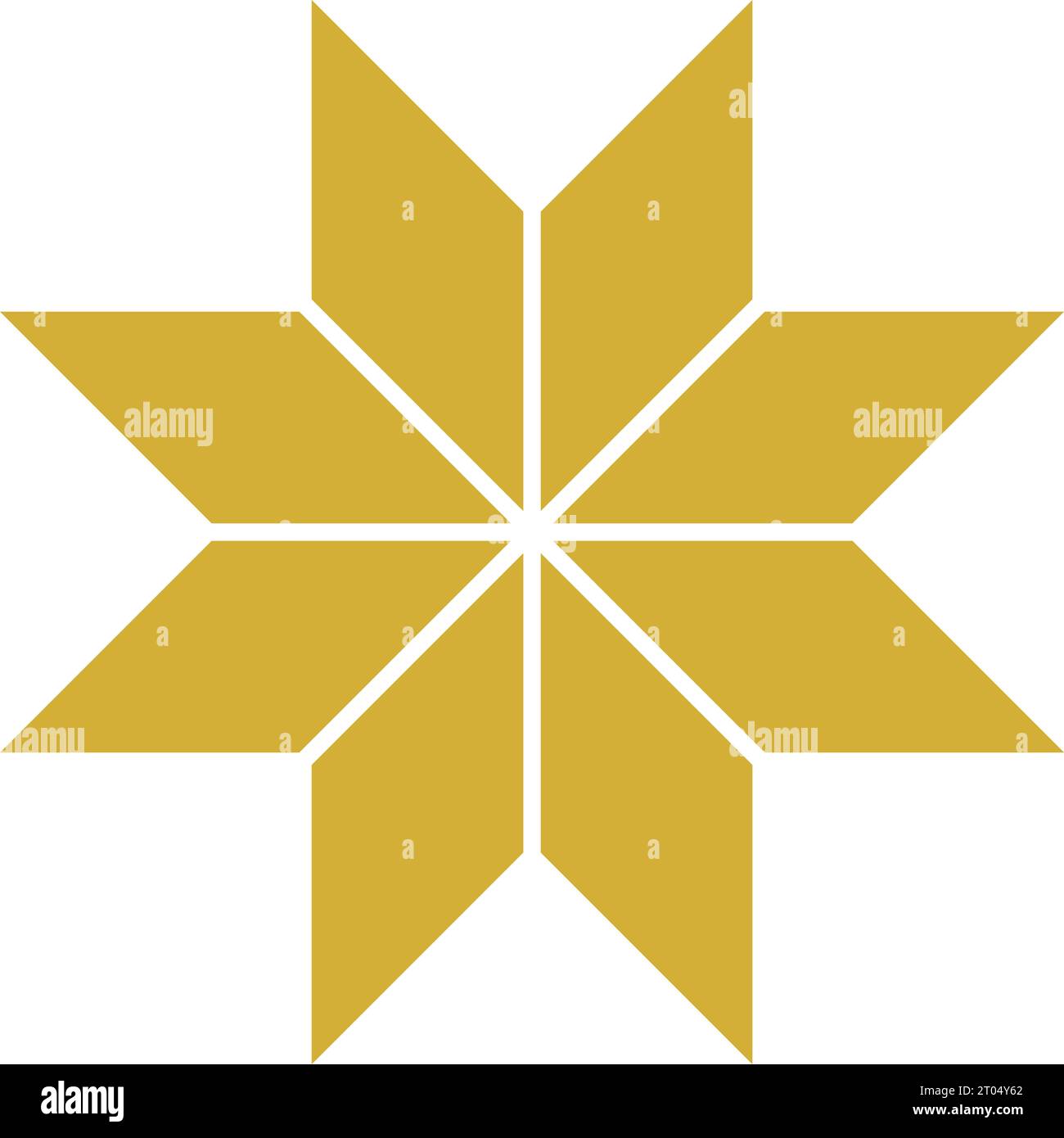 Goldener Stern: Eine zeitlose, elegante und skalierbare Vektor-Grafik-Illustration Stock Vektor