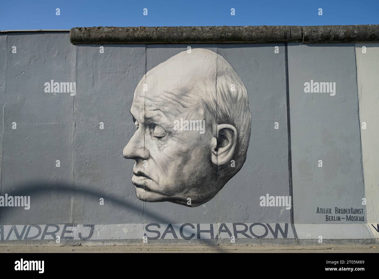 Andrej Sacharow, East Side Gallery, Mühlenstraße, Friedrichshain, Berlin, Deutschland *** Lokale Bildunterschrift ***, Berlin, Deutschland Stockfoto