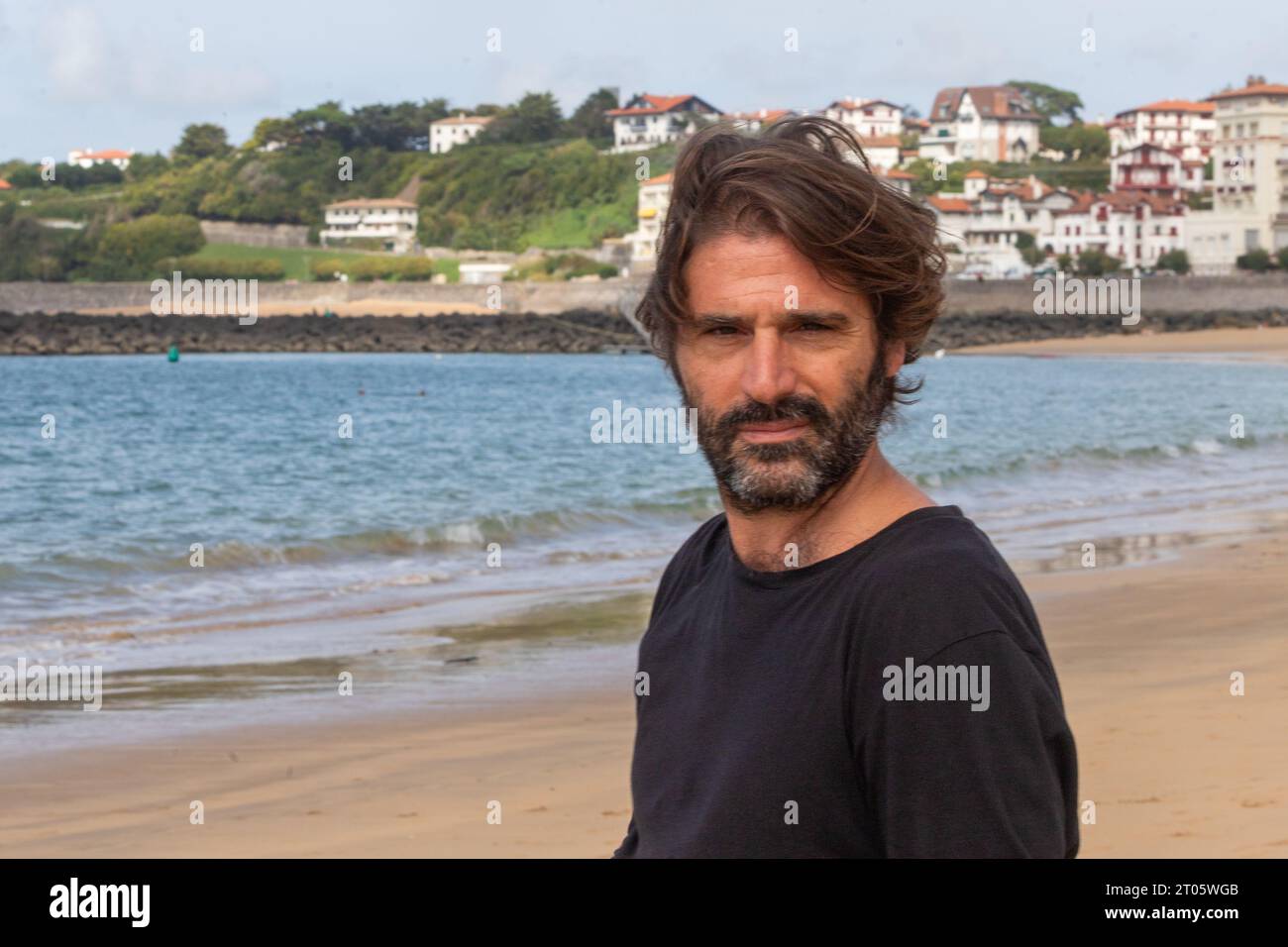 Vincent Cappello Direktor des NOUVEAU MONDE10. Filmfestivals saint-jean-de-luz Stockfoto