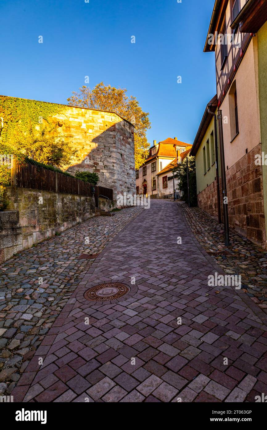 Eine Sommerradtour durch die Fachwerkstadt Schmalkalden und ihre reizvolle Umgebung - Thüringen - Deutschland Stockfoto