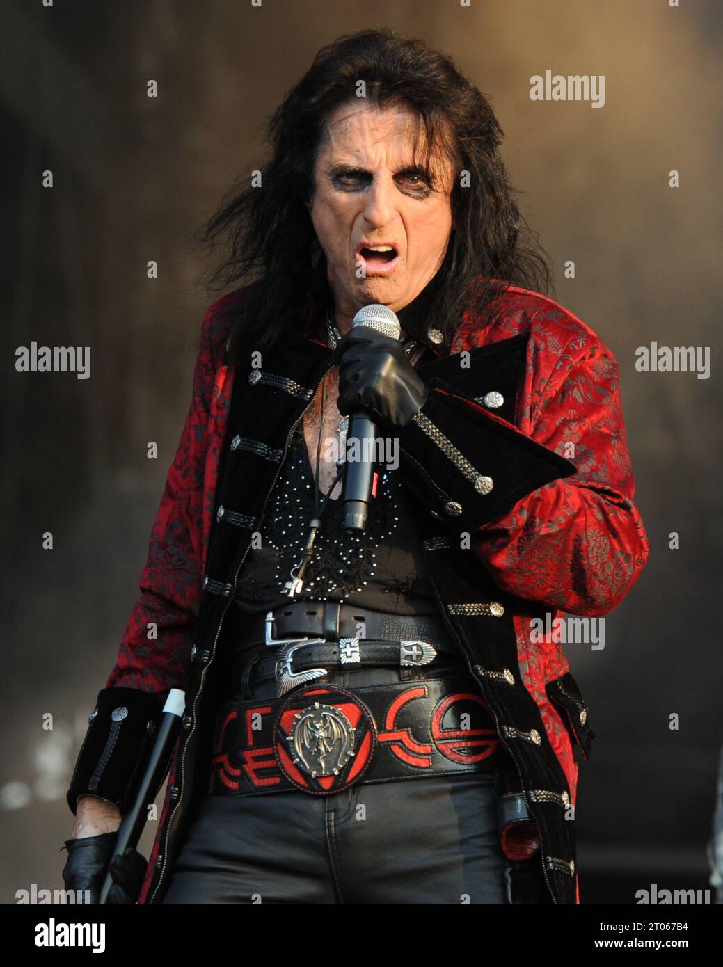 Juni 2023. Alice Cooper tritt mit Hollywood-Vampiren auf dem Hellfest in Clisson, Frankreich auf. Quelle: David Bronstein/ Alamy Stock Stockfoto