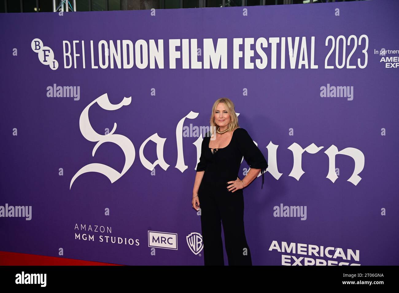 Royal Festival Hall, London, Großbritannien. Oktober 2023. BFI 2023: Mika Simmons nimmt an Saltburn Teil – Eröffnungsabend-Gala in London, Großbritannien. Quelle: Siehe Li/Picture Capital/Alamy Live News Stockfoto