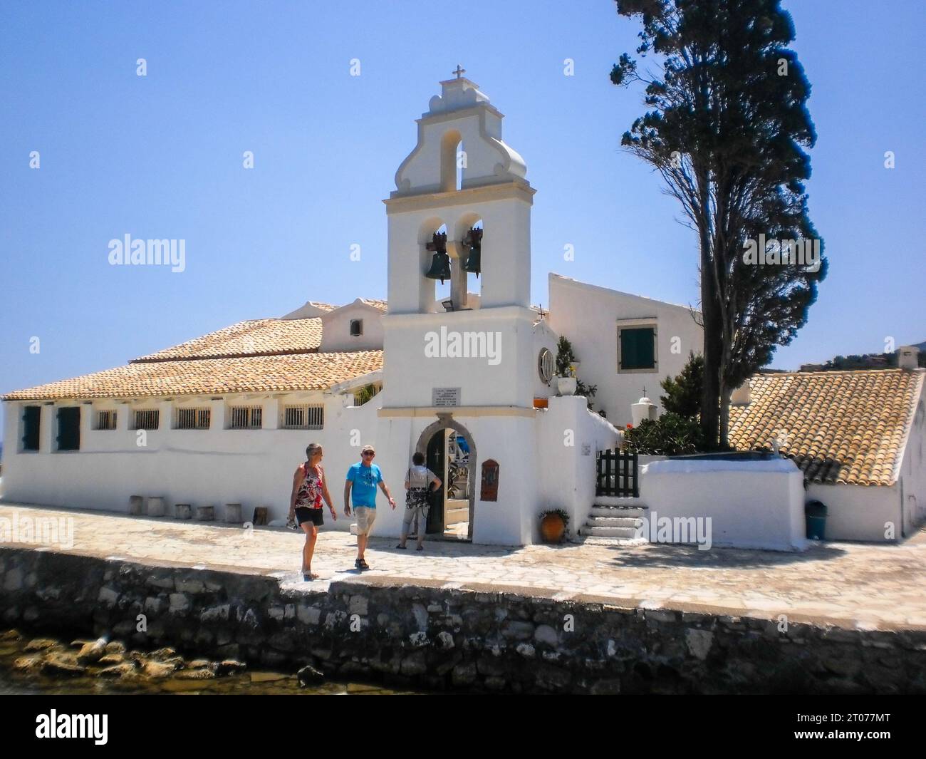 Die Insel Korfu in Griechenland ist ein wunderschönes Sommerziel Stockfoto