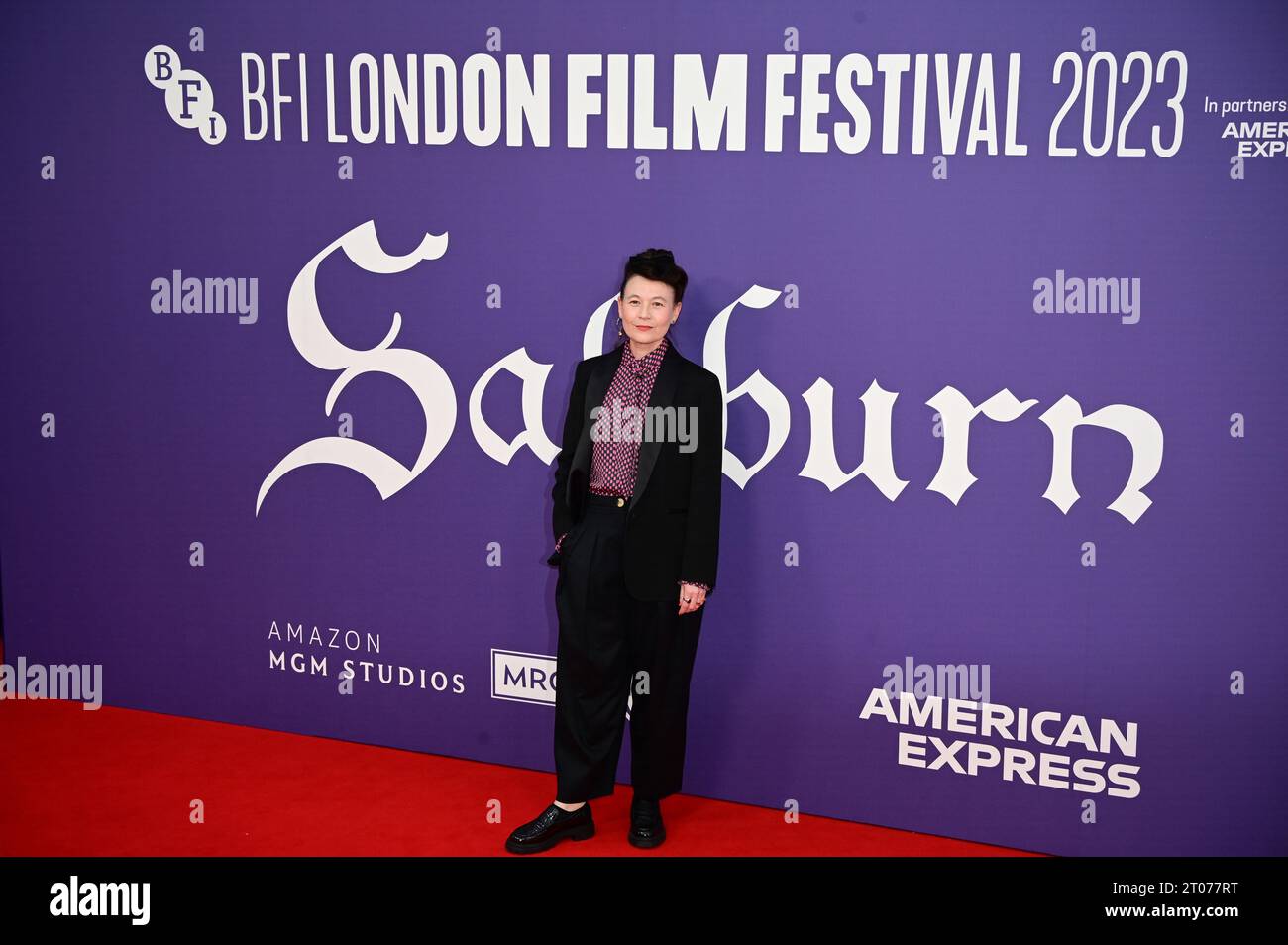 Royal Festival Hall, London, Großbritannien. Oktober 2023. BFI 2023: Regisseurin Kristy Matheson nimmt an der Saltburn - Opening Night Gala in London Teil. Quelle: Siehe Li/Picture Capital/Alamy Live News Stockfoto