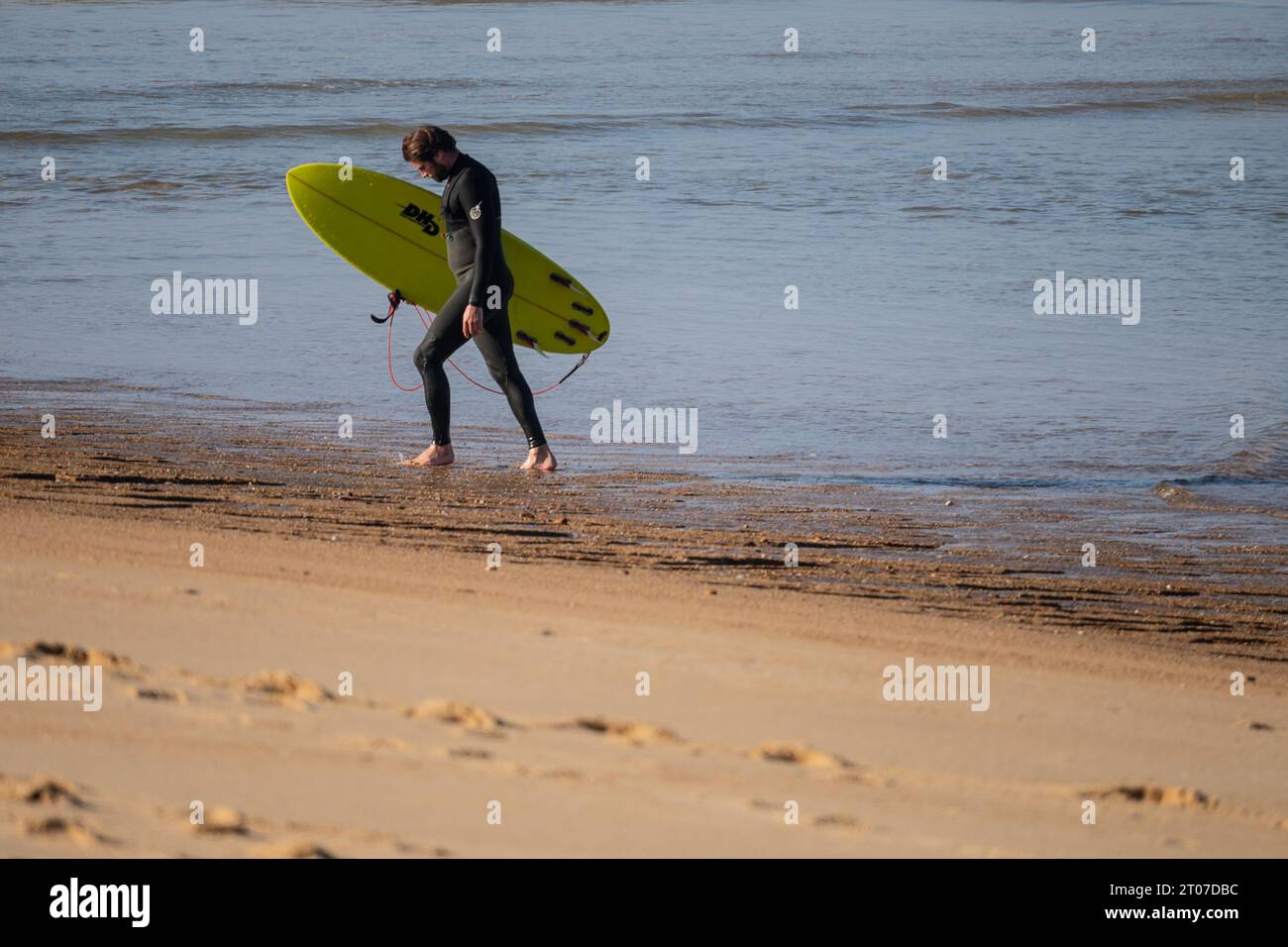 Das Quiksilver Festival wurde in Capbreton, Hossegor und Seignosse gefeiert. 20 der besten Surfer der Welt wurden von Jeremy Flores ausgewählt Stockfoto